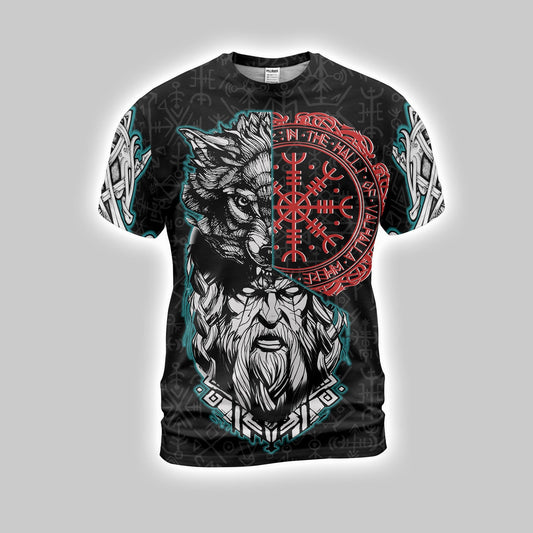 Cowgic Viking Wolf And Odin