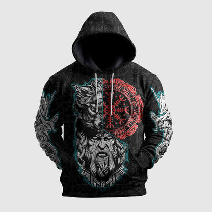 Cowgic Viking Wolf And Odin