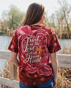 Cowgic Trust In The Lord With All Your Heart Women's All Over Print Shirt
