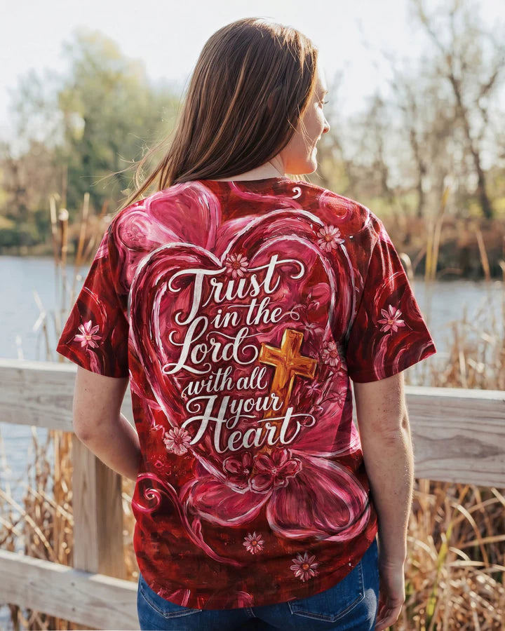 Cowgic Trust In The Lord With All Your Heart Women's All Over Print Shirt