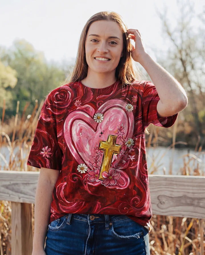 Cowgic Trust In The Lord With All Your Heart Women's All Over Print Shirt