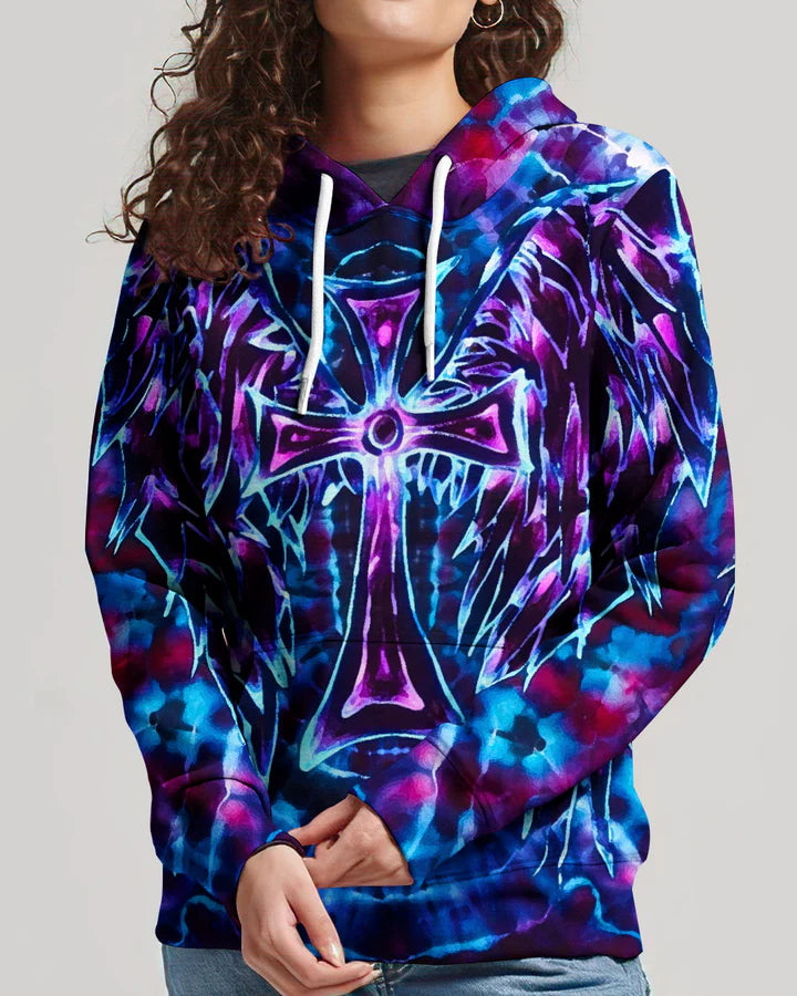 Cowgic Faith In Light Wing Cross Swirl Women's All Over Print Shirt