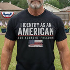 Cowgic I Identify As An American 250 Years Of Freedom