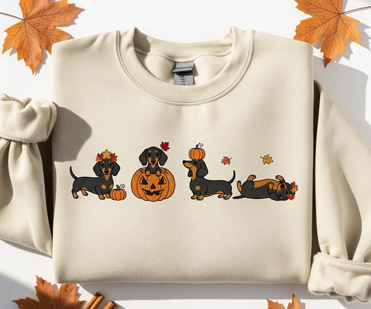 Cowgic Halloween Dachshund Fall Embroidered