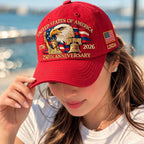 Cowgic Personalized America’s 250th Anniversary, Eagle 1776–2026 Custom Embroidered Cap