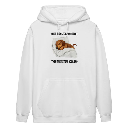 Cowgic First They Steal Your Heart Dachshund Hoodie