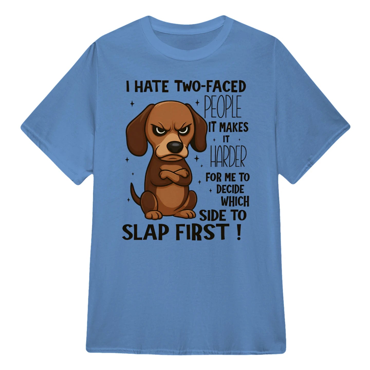 Cowgic Dachshund I Hate Two-Faced People