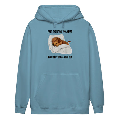 Cowgic First They Steal Your Heart Dachshund Hoodie