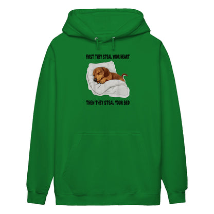 Cowgic First They Steal Your Heart Dachshund Hoodie