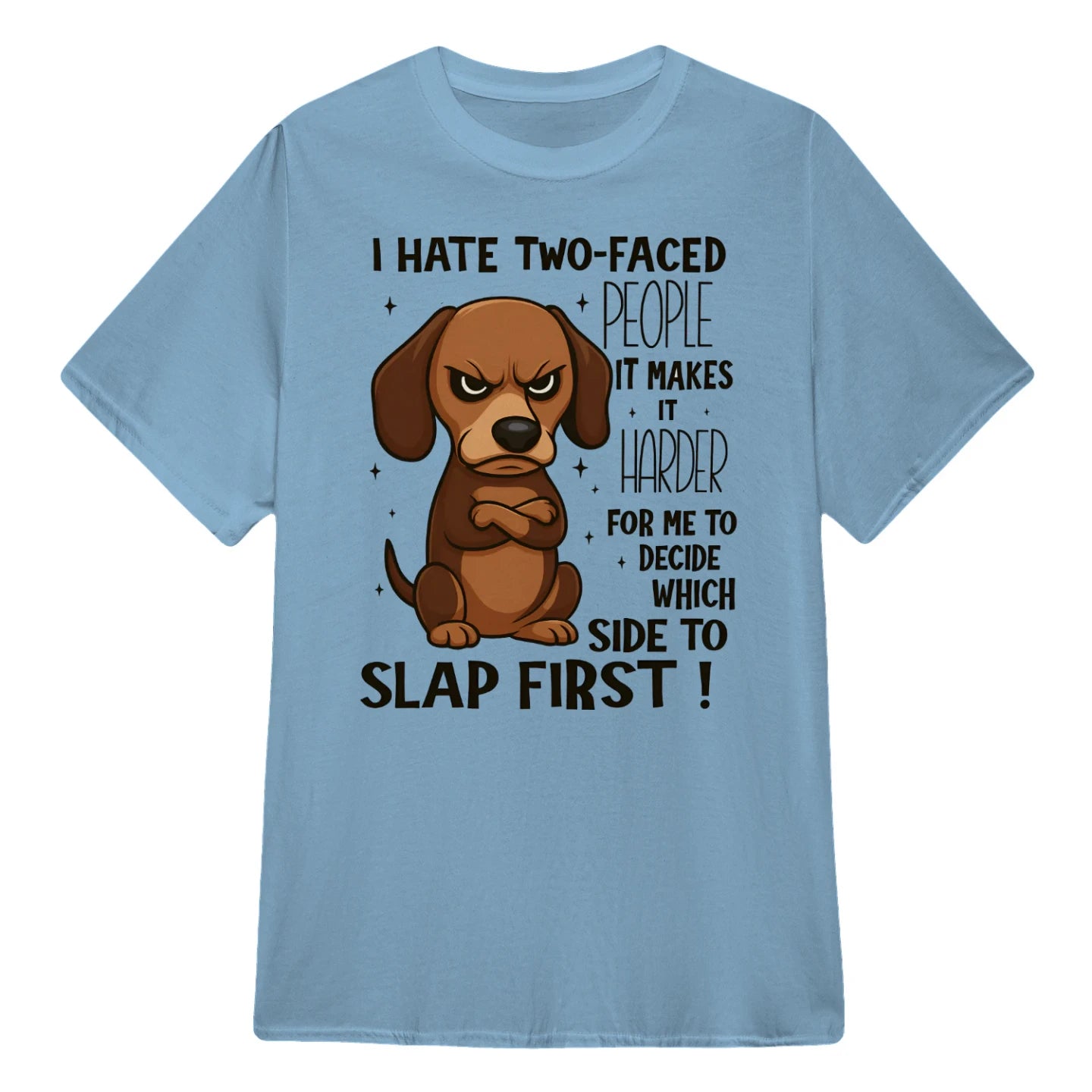 Cowgic Dachshund I Hate Two-Faced People
