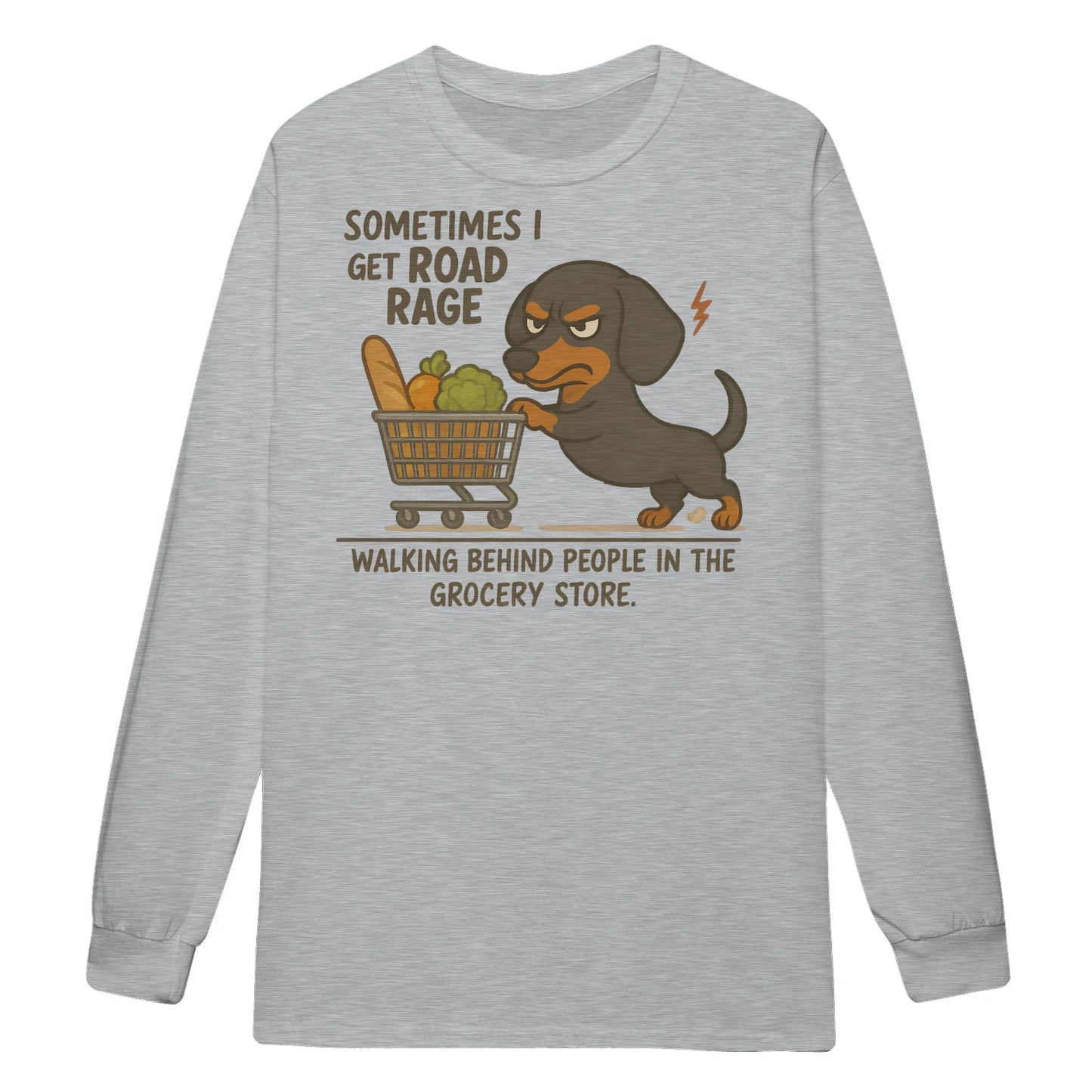 Cowgic Sometimes I Get Road Rage Dachshund Long Sleeve