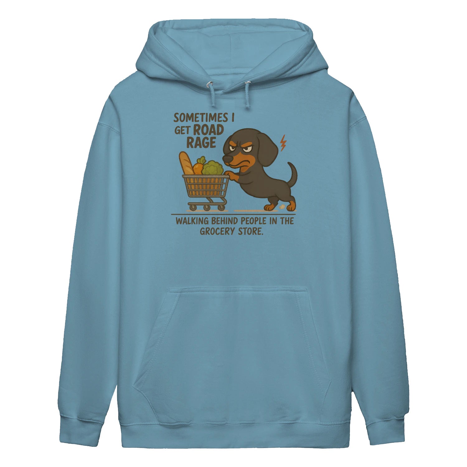 Cowgic Sometimes I Get Road Rage Dachshund Hoodie