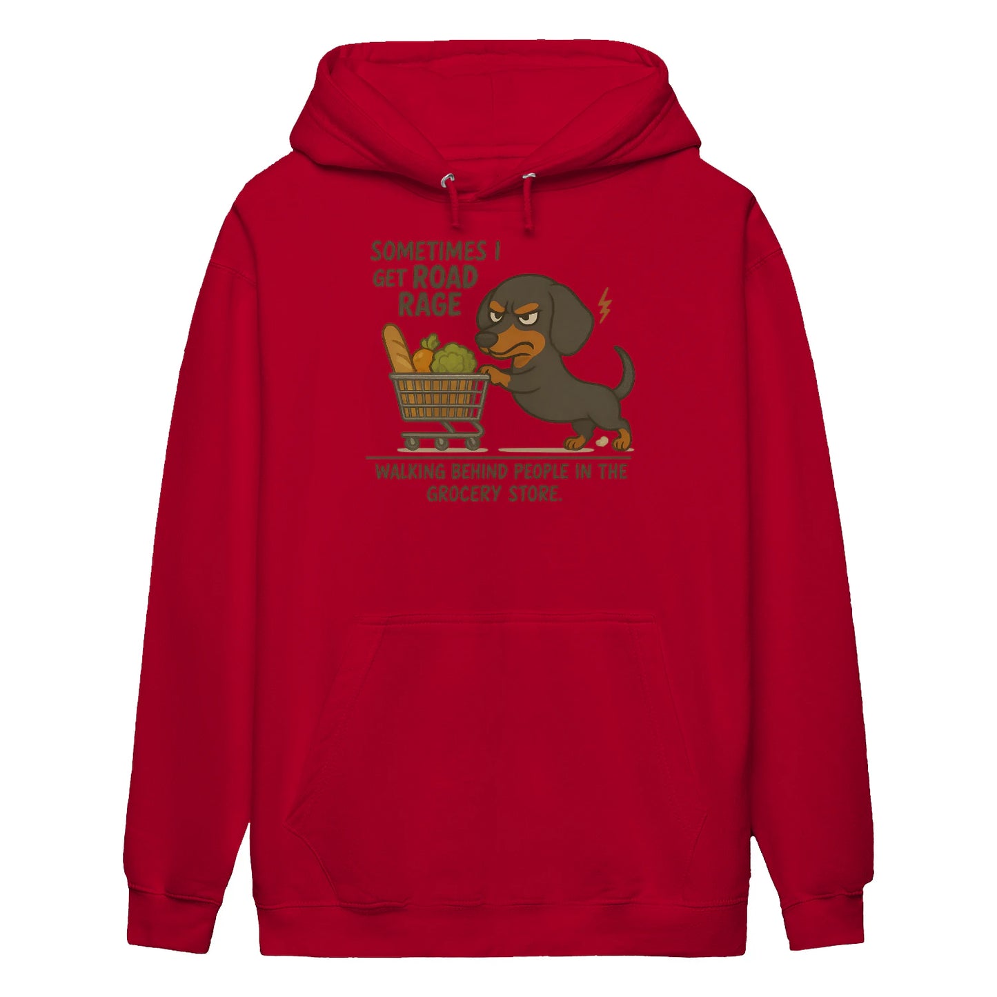 Cowgic Sometimes I Get Road Rage Dachshund Hoodie