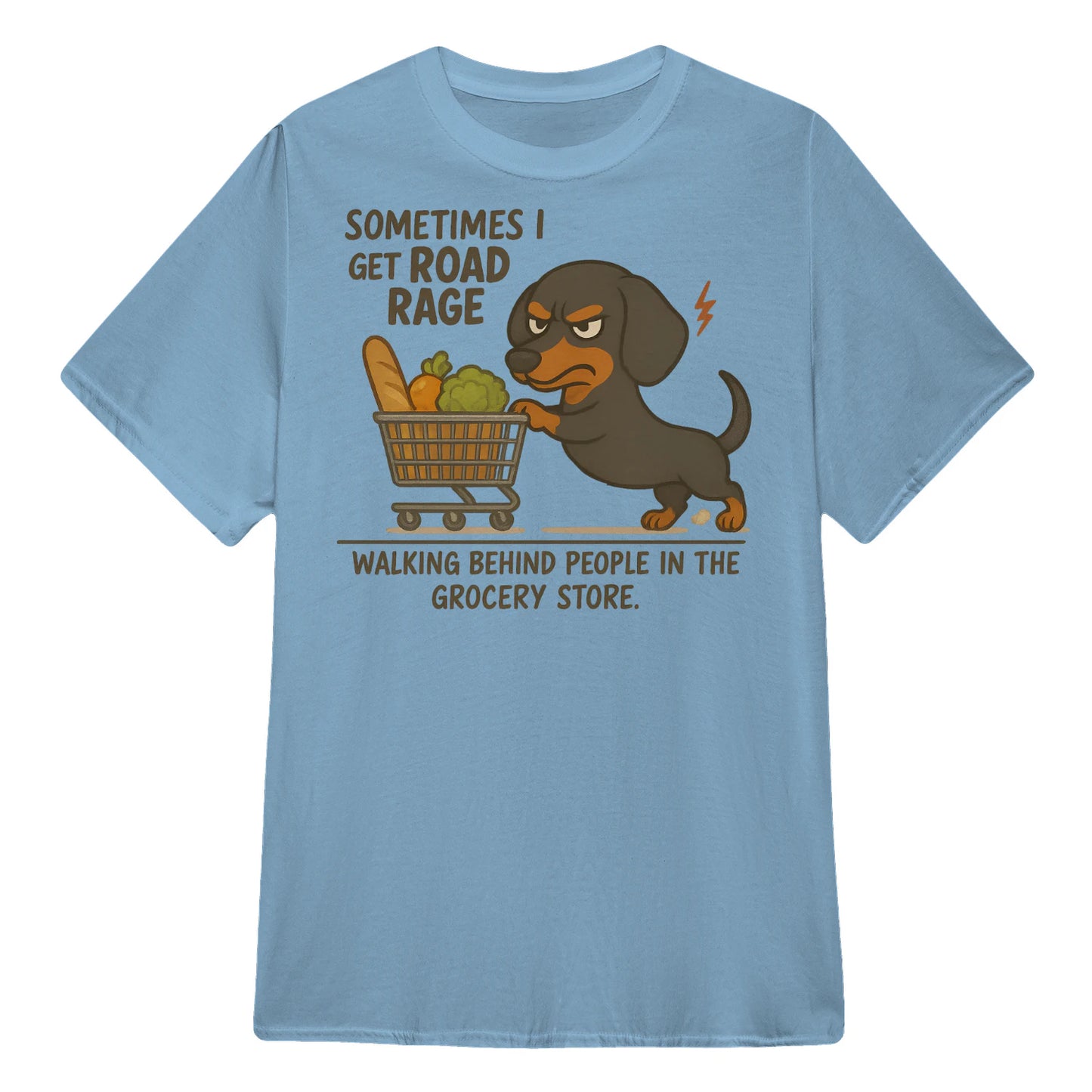 Cowgic Sometimes I Get Road Rage Dachshund T-shirt