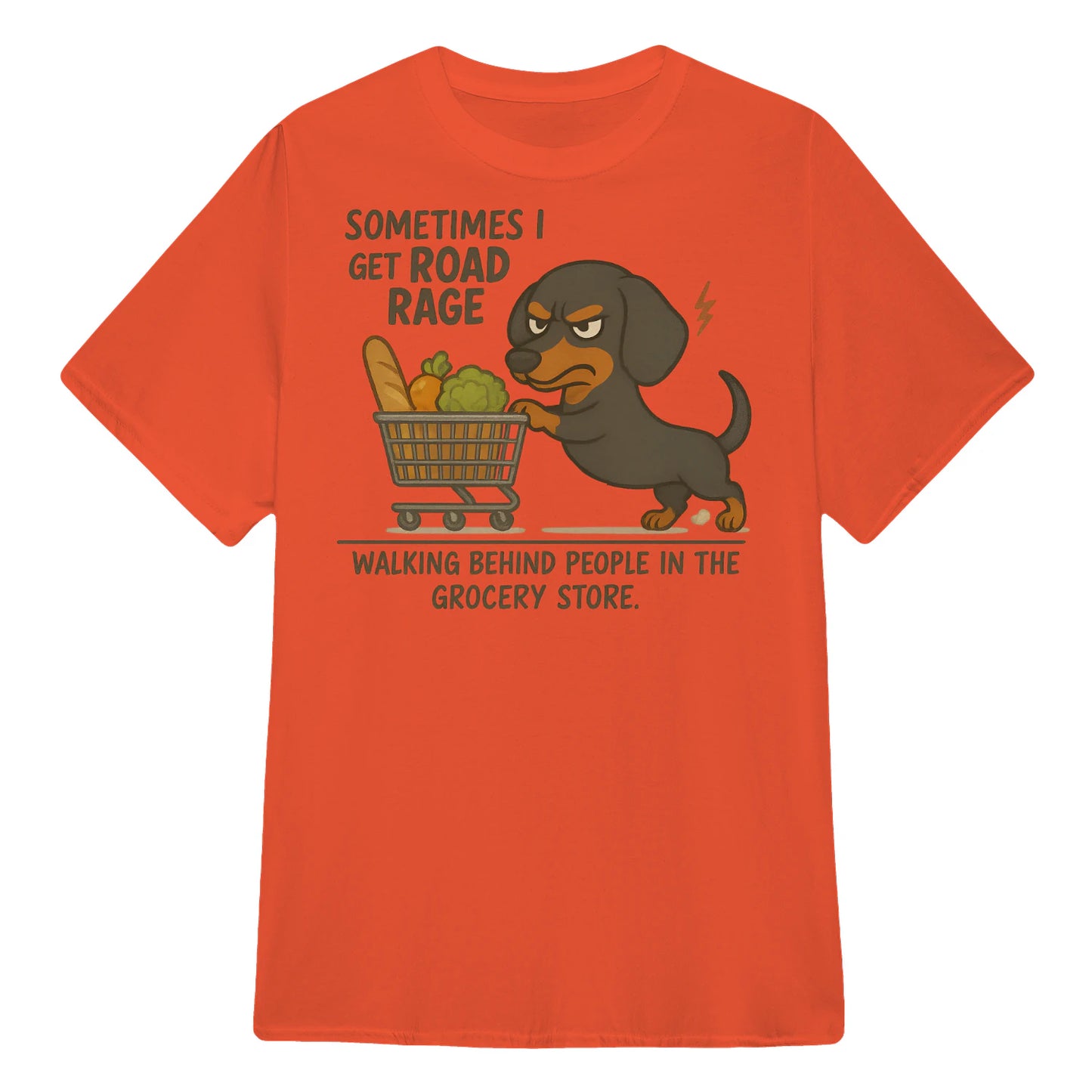 Cowgic Sometimes I Get Road Rage Dachshund T-shirt
