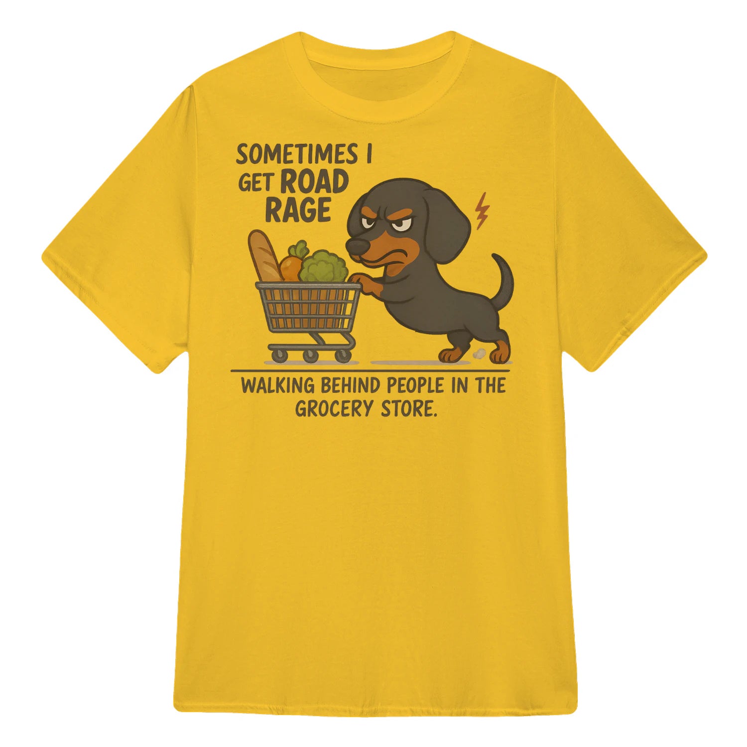 Cowgic Sometimes I Get Road Rage Dachshund T-shirt