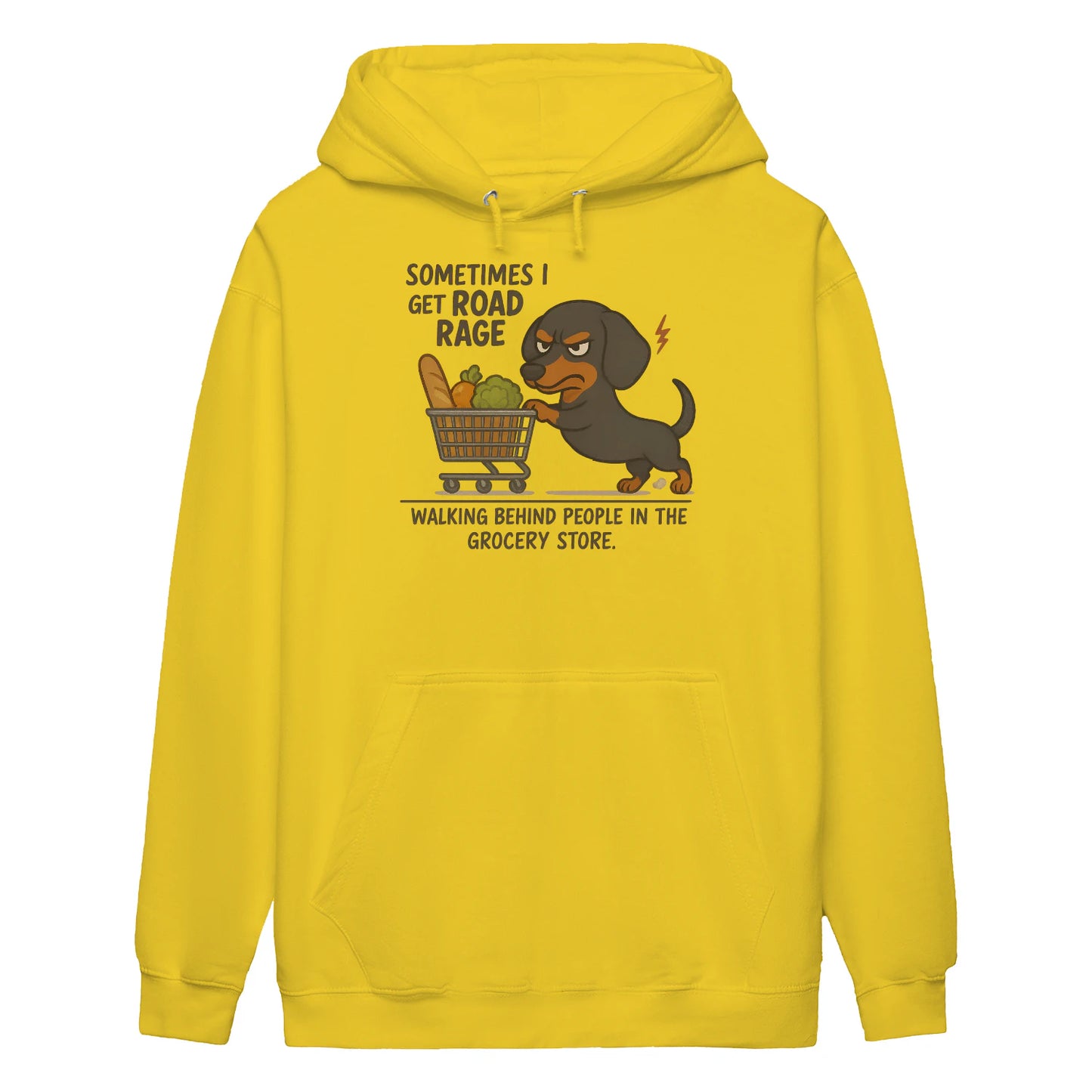 Cowgic Sometimes I Get Road Rage Dachshund Hoodie