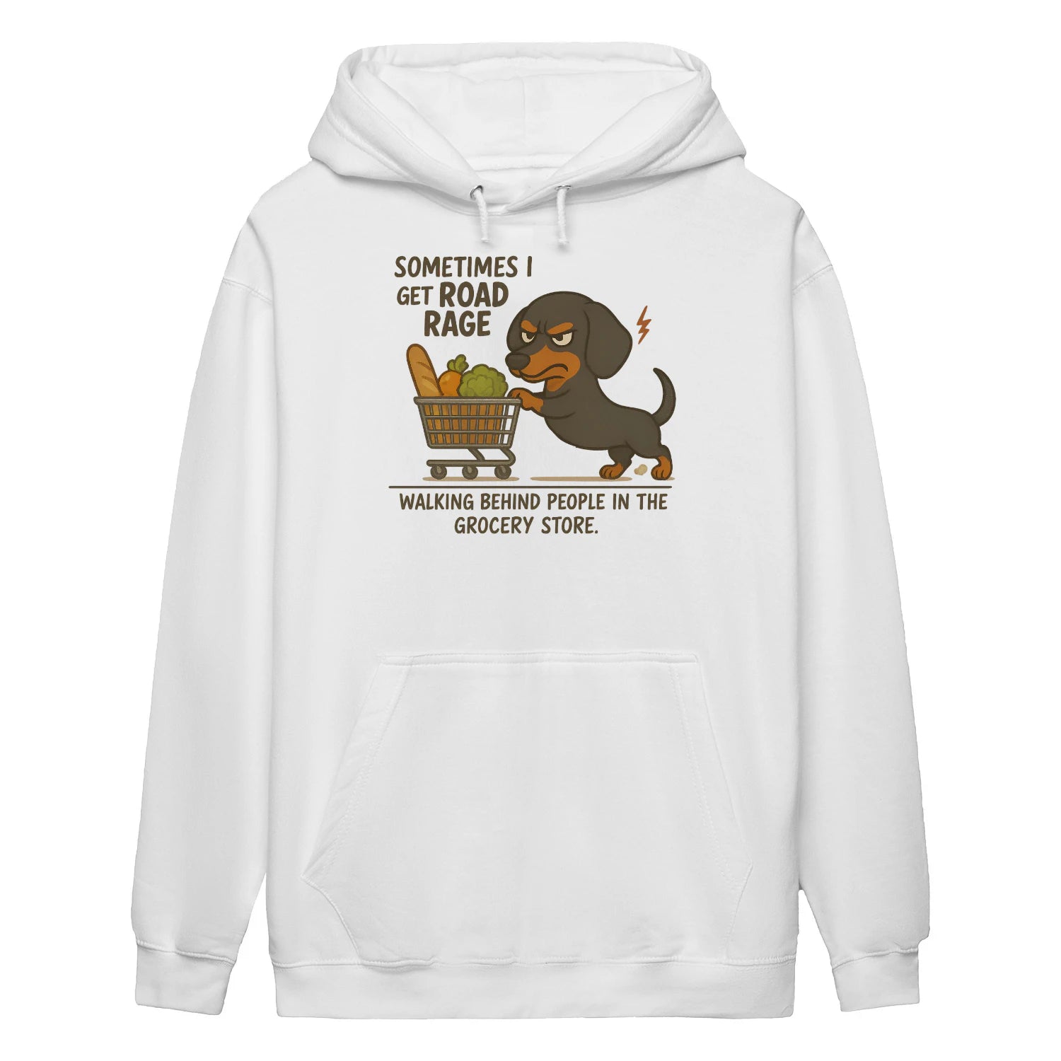Cowgic Sometimes I Get Road Rage Dachshund Hoodie