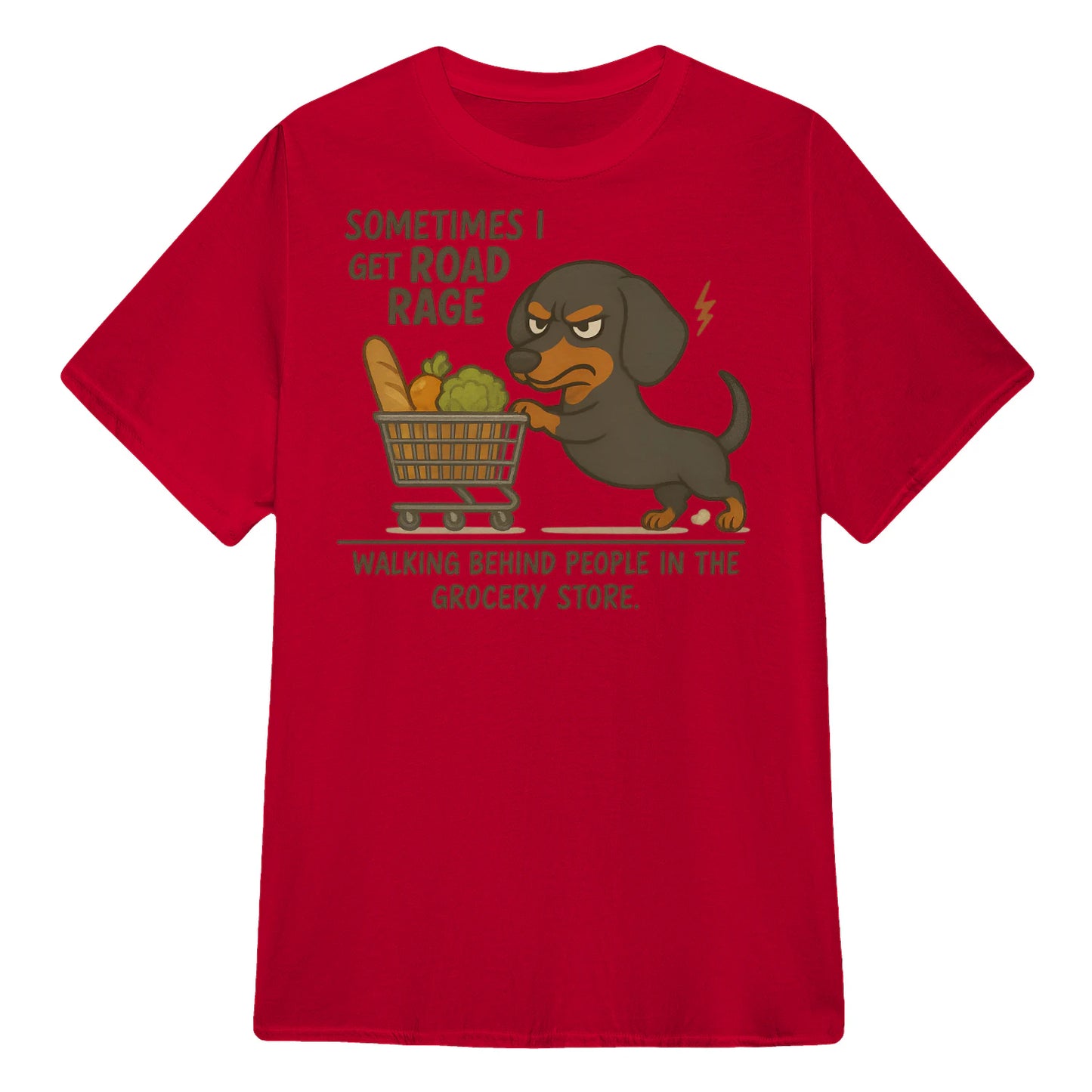 Cowgic Sometimes I Get Road Rage Dachshund T-shirt