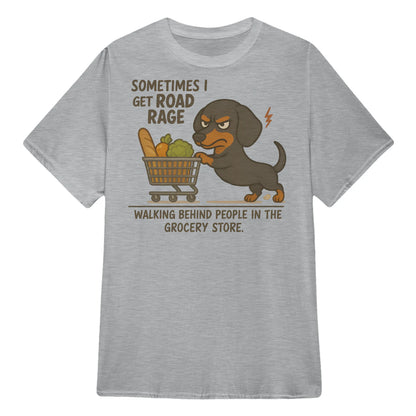 Cowgic Sometimes I Get Road Rage Dachshund T-shirt