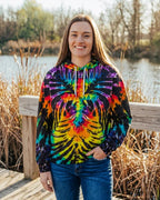 Cowgic Faith Through Christ Tie-Dye Cross All Over Print