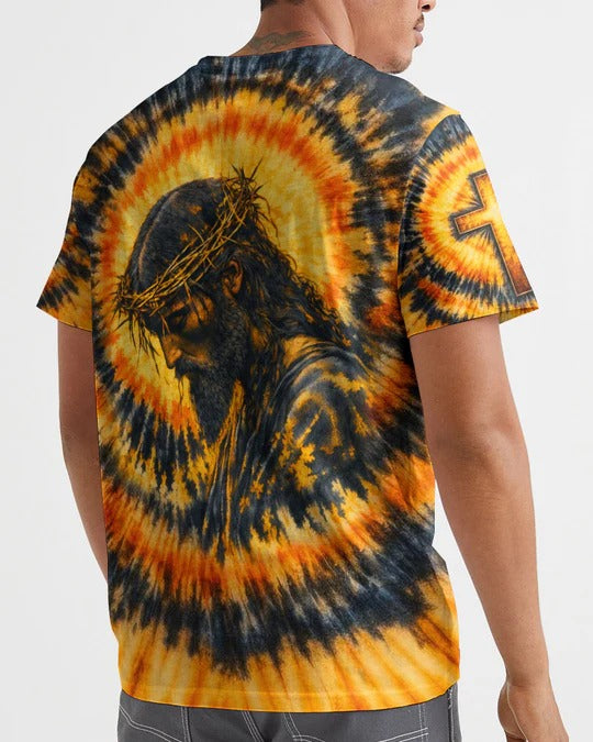 Cowgic Jesus Halo Of Faith Black & Yellow Swirl Men's All Over Print Shirt