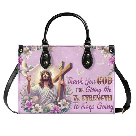 Cowgic Thank You God Leather Handbag