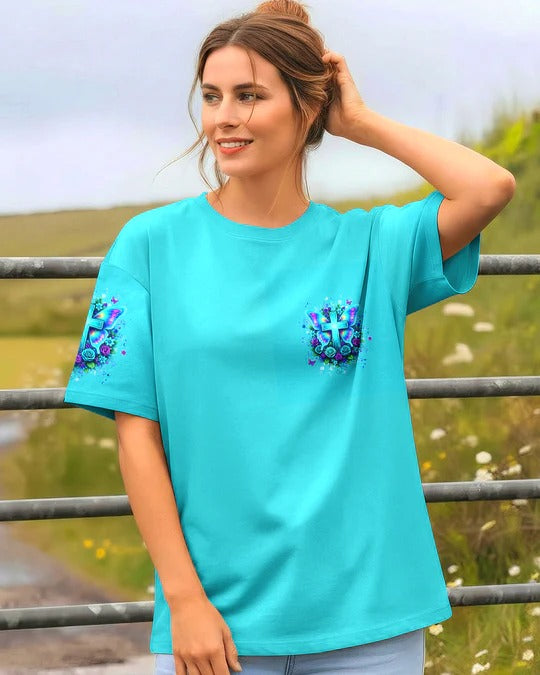 Cowgic When God Steps In Miracles Happen Women's All Over Print Shirt