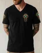 Cowgic Lord Stood With Me Men's All Over Print Shirt