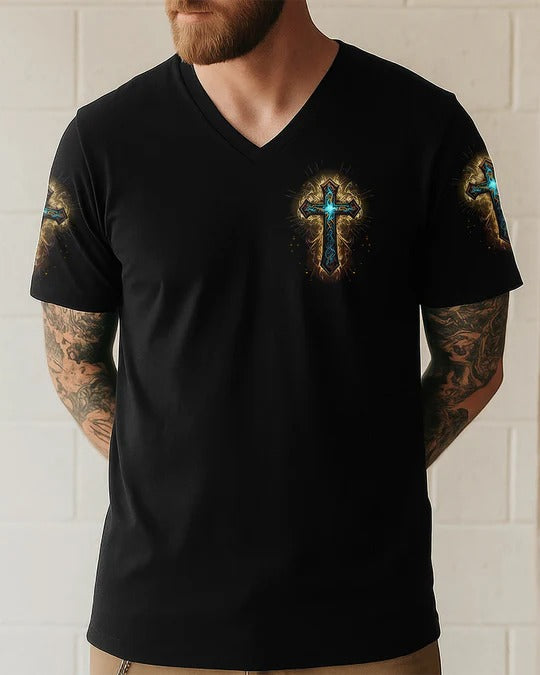 Cowgic Lord Stood With Me Men's All Over Print Shirt