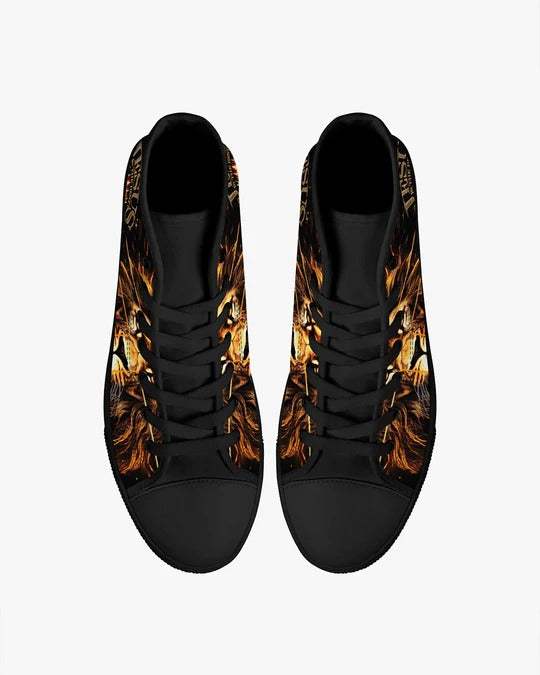 Cowgic Jesus Is The Best Lion High Top Canvas Shoes