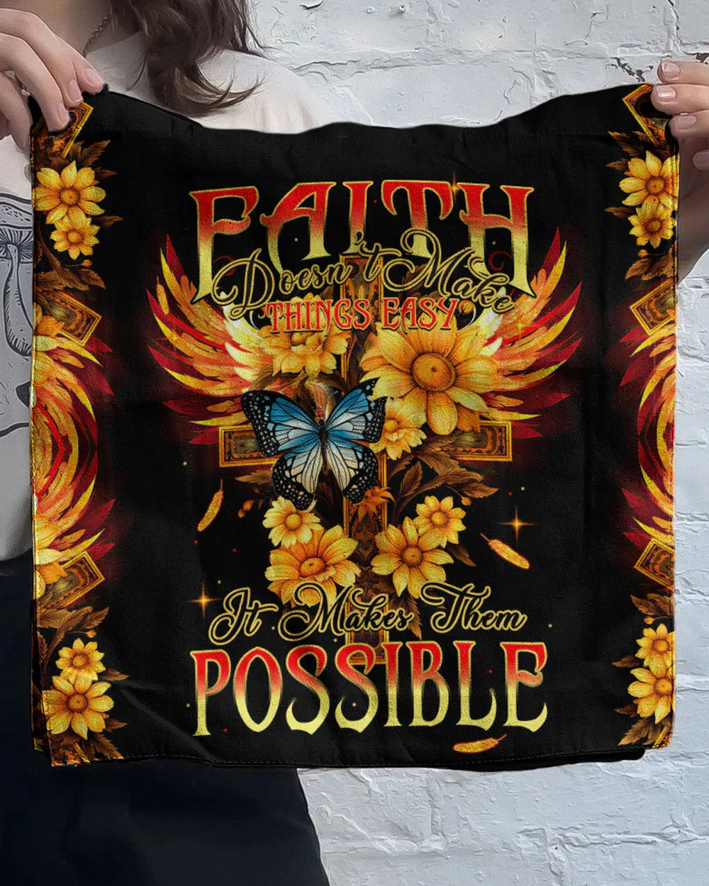 Cowgic Faith Doesn't Make Things Easy Tote Bag