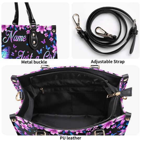 Cowgic Just A Girl Who Loves Jesus Leather Handbag