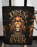 Cowgic Jesus Is The Best Lion Tote Bag