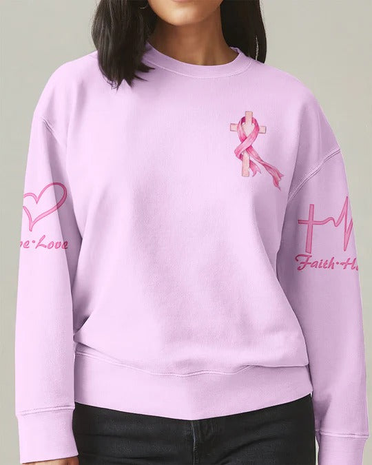 Cowgic Believe In Pink Ribbon Faith All Over Print