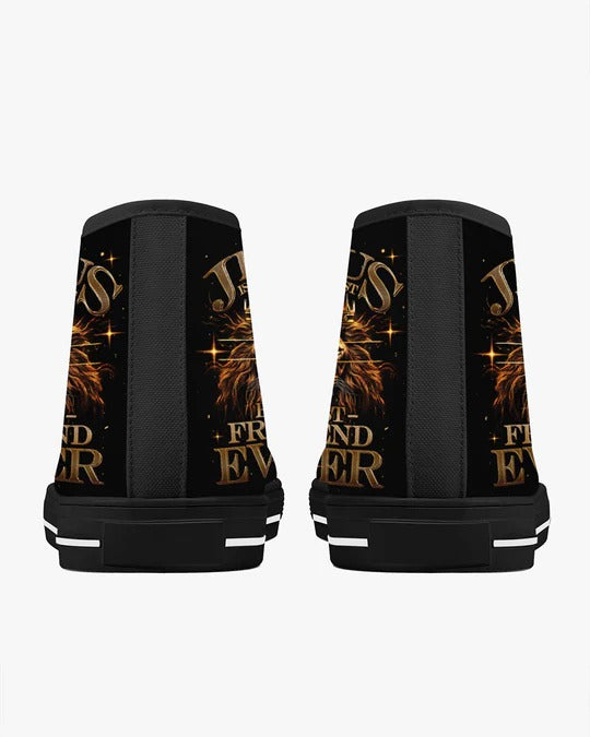 Cowgic Jesus Is The Best Lion High Top Canvas Shoes