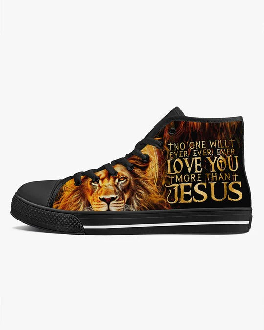 Cowgic No One Will Ever Love You More Than Jesus High Top Canvas Shoes