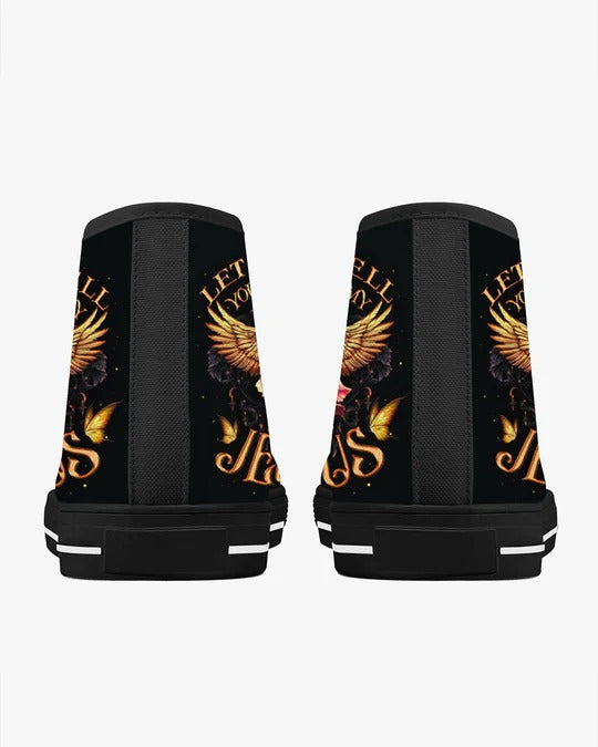 Cowgic Let Me Tell You About My Jesus High Top Canvas Shoes