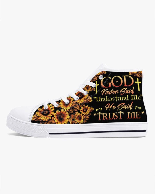 Cowgic God Never Said Understand Me High Top Canvas Shoes