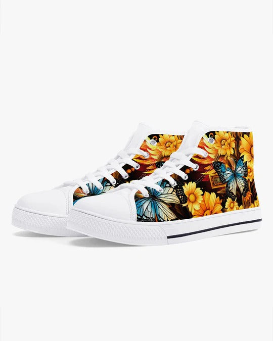 Cowgic Faith Doesn't Make Things Easy High Top Canvas Shoes