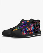 Cowgic I Can Do All Things Dragonflies High Top Canvas Shoes