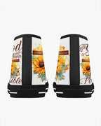 Cowgic With God All Things Are Possible High Top Canvas Shoes