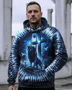 Cowgic Jesus Dropped The Charges Lion Swirl Men's All Over Print Shirt