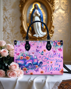 Cowgic Jesus Take The Wheel Leather Handbag