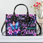 Cowgic Just A Girl Who Loves Jesus Leather Handbag