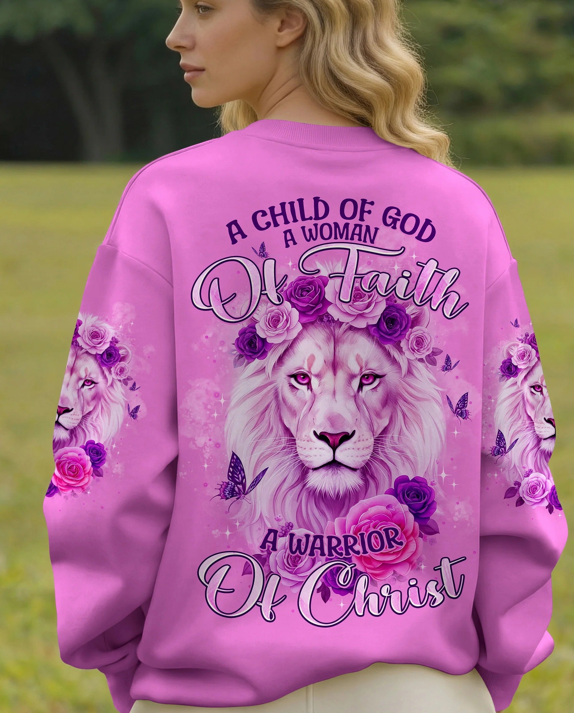 Cowgic A Child Of God Lion Women's All Over Print Shirt