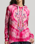 Cowgic Pink Swirl Cross Flowers Women's All Over Print Shirt
