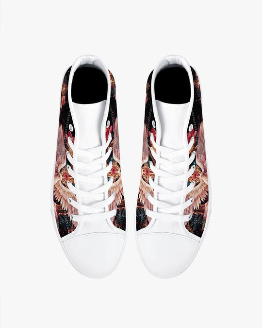 Cowgic Walk By Faith Not By Sight High Top Canvas Shoes