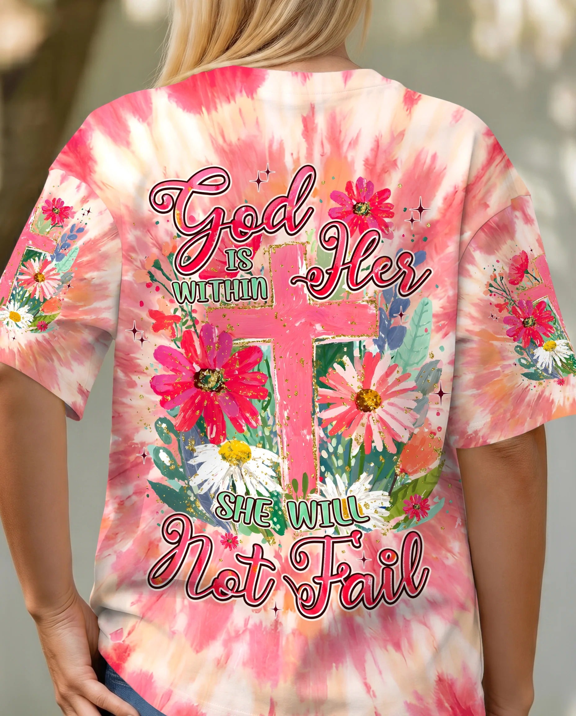 Cowgic God Is Within Her She Will Not Fail All Over Print Shirt