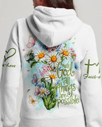 Cowgic With God All Things Daisy Butterfly Women's All Over Print